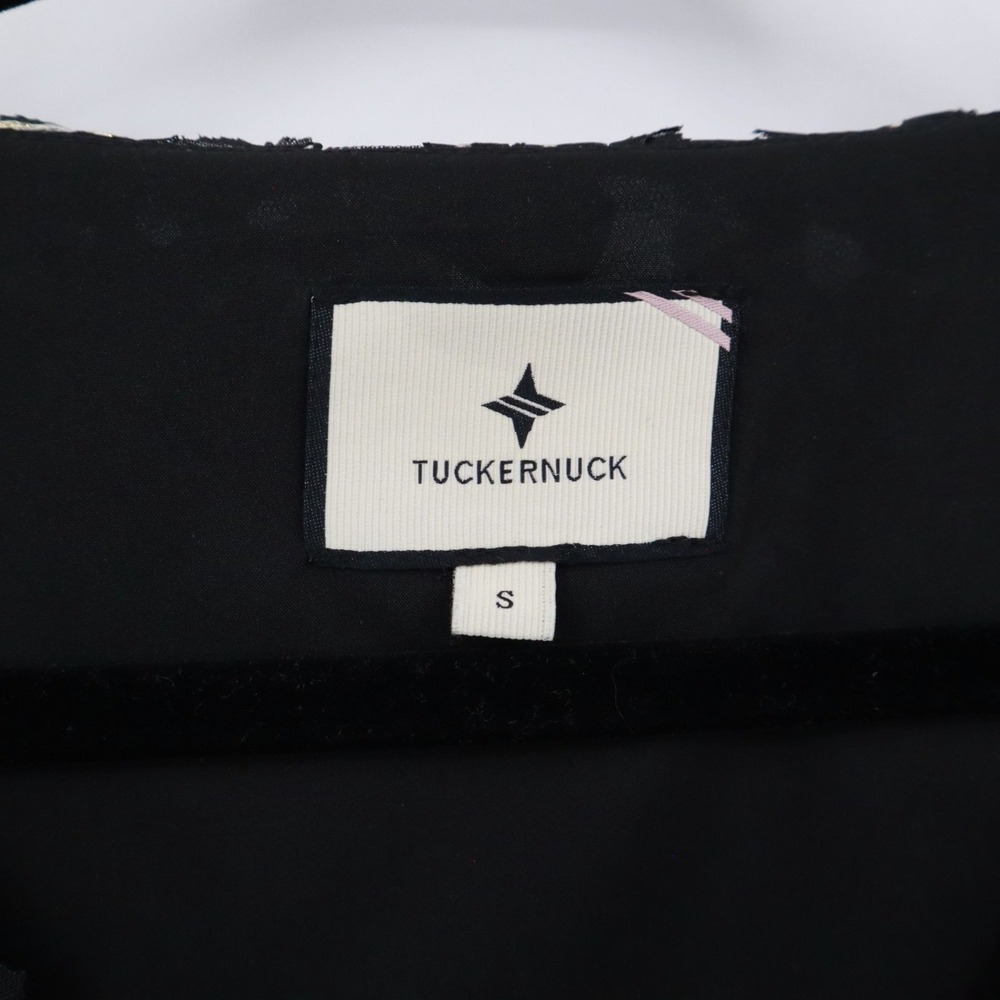 Tuckernuck Nightly Organza Easton Top Women S Black Glam Party Boho Flowy Airy - Picture 3 of 16